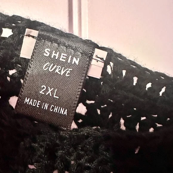 NWT SHEIN Curve Fringe Crochet Festival Skirt - Swimsuit Beach Coverup - Size 2X - Picture 7 of 7